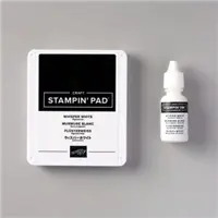 uninked stampin' pad & whisper white refill