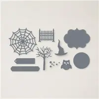 Halloween Frightfully Cute Stamp And Cutting Dies Set For - Temu