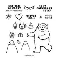 Yeti Christmas Digistamp/SVG