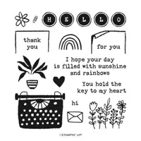 Stampin' Up! Delightfully Eclectic Just My Type Card