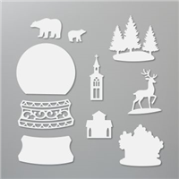 Snow Globe Shaker Gift Card Holder designs